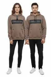 KENETH COLE MENS EMBOSSED LOGO HOODIE - Smgarment's